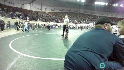 49 lbs Round Of 32 - Hunter Thomas, Little Axe Takedown Club vs Everett Luxton, Bartlesville Wrestling Club