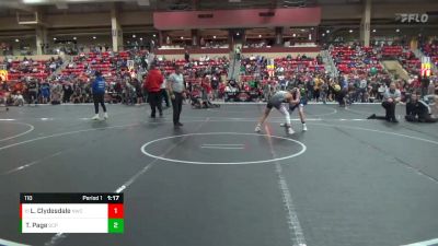 110 lbs Champ. Round 2 - Luke Clydesdale, Norton Wrestling Club vs Thunder Page, South Central Punishers