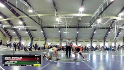 285 lbs Quarterfinal - Jadon Brownlee, Ohio Northern Univerity vs Luke Coffin, Suny Brockport