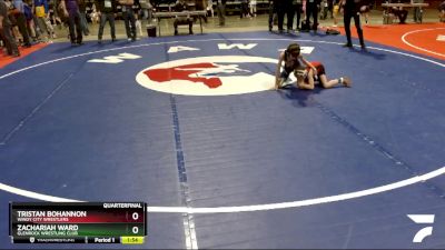 58 lbs Quarterfinal - Tristan Bohannon, Windy City Wrestlers vs Zachariah Ward, Glenrock Wrestling Club