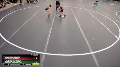 Semifinal - Lauren Pannkuk, Prior Lake Wrestling Club vs Jovie Bruegger, New Prague Wrestling