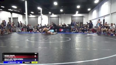 187 lbs 2nd Wrestleback (8 Team) - Hoss Davis, Colorado Red vs Braylen Meeuwsen, Michigan Blue