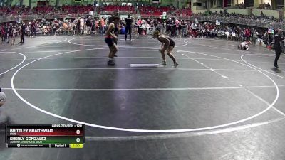 120 lbs Cons. Round 4 - Sherly Gonzalez, Aurora Wrestling Club vs Brittley Braithwait, CWO