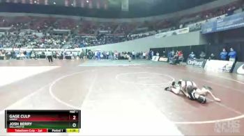 6A-138 lbs Champ. Round 2 - Gage Culp, Sandy vs Josh Berry, Willamette