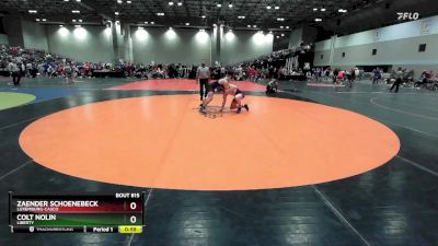 165 lbs Cons. Round 2 - Zaender Schoenebeck, Luxemburg-Casco vs Colt Nolin, Liberty