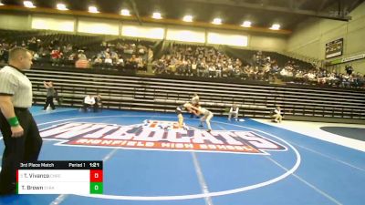 120 lbs 3rd Place Match - Tyler Vivanco, Corner Canyon vs Teague Brown, Syracuse