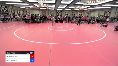 113 lbs Semifinal - Ryan Ferrara, Ny vs Brady Slicker, Pa