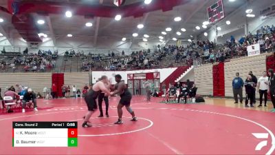 285 lbs Cons. Round 2 - Kendall Moore, Purdue Polytechnic vs Dawson Baumer, Concord Wrestling Club