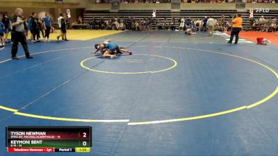 160 lbs Semis (4 Team) - Keymoni Bent, K-M vs Tyson Newman, STMA (St. Michael/Albertville)