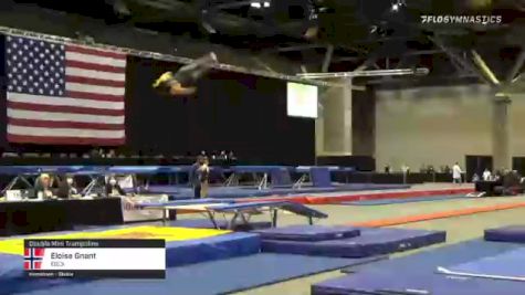 Eloise Gnant - Double Mini Trampoline, ESCX - 2021 USA Gymnastics Championships