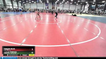 72 lbs Rd# 8- 12:30pm Saturday Final Pool - Lucas Forman, Agression Legionaries vs Thales Silva, Cali Red