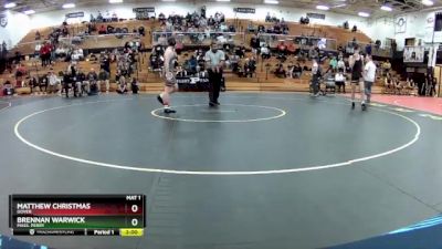 150 lbs Quarterfinal - Matthew Christmas, Dover vs Brennan Warwick, Mass. Perry