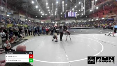 73 lbs Round Of 16 - Bryson Zunich, Badlands Elite vs Henry Dumbleton, Bear Cave