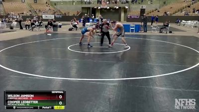 138 lbs Semis (4 Team) - Wilson Jamison, Christian Brothers vs Cooper Ledbetter, McCallie School