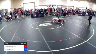 70 kg Rnd Of 64 - Jordan Williams, Cowboy RTC vs Jeremiah Price, Boone RTC