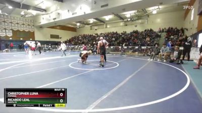 165 lbs Champ. Round 1 - Christopher Luna, Pomona vs Ricardo Leal, Santa Fe