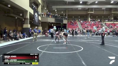 130 lbs Cons. Round 3 - Axel Lehmer, Kansas Young Guns Wrestling Cl vs Brodi Jones, Victory