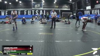 155 lbs Round 3 (8 Team) - Jayden Williams, Mi Mafia Red vs Payton Collen, BadBass