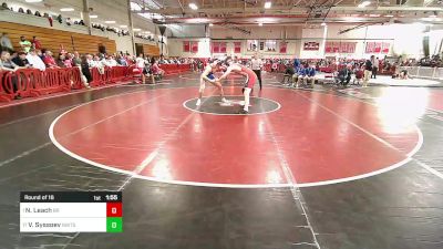 195 lbs Round Of 16 - Nathan Leach, Bridgewater-Raynham vs Vassilli Syssoev, Newton South