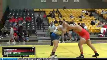 285 lbs 3rd Place Match - Justin Wright, Belmont Abbey vs Cameron Coffman, Lander