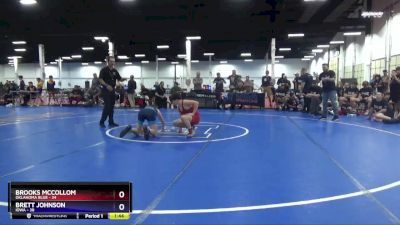 114 lbs Placement Matches (8 Team) - Brooks McCollom, Oklahoma Blue vs Brett Johnson, Iowa