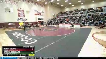 149 lbs Finals (2 Team) - Corey Crooks, Oregon State University vs Samuel Edelblute, Utah Valley University