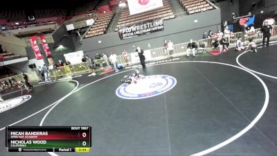 97 lbs Cons. Round 1 - Nicholas Wood, California vs Micah Banderas, Open Mat Academy