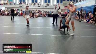 150 lbs Round 3 (4 Team) - Landon Bates, Palm Harbor Wrestling vs Daniel Ellis, Dark Knights