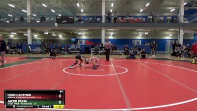 80 lbs Round 2 (16 Team) - Ryan Gartman, Askren Wrestling Academy 2 vs Jacob Puma, Steel Valley Renegades