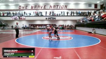 132 lbs 4th Wrestleback (16 Team) - Kendon Brown, Oglethorpe County vs HOGAN SIMS, Commerce Hs