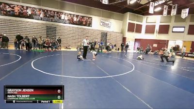 39 lbs Semifinal - Grayson Jensen, Westlake vs Nash Tolbert, Champions Wrestling Club