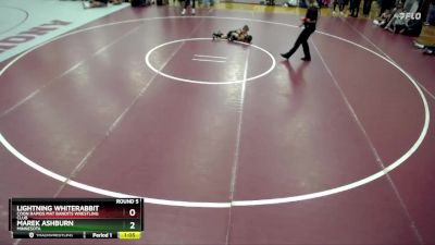 45 lbs Round 5 - Lightning Whiterabbit, Coon Rapids Mat Bandits Wrestling Club vs Marek Ashburn, Minnesota