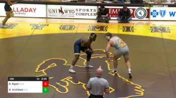 285 lbs Brandon Ngati, West Virginia vs Brian Andrews, Wyoming