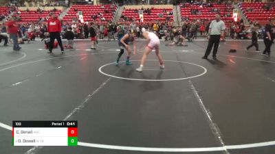 100 lbs Cons. Round 4 - Owen Dowell, WR - Topeka Blue Thunder vs Cole Genail, Atchison Wrestling Club