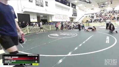 220 lbs Quarterfinal - Miguel Gomez, Palm Springs vs David Calix, Costa Mesa
