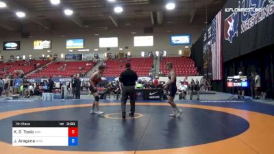 65 kg 7th Place - Keegan O`Toole, Askren Wrestling Academy vs Jojo Aragona, NYAC/NJRTC