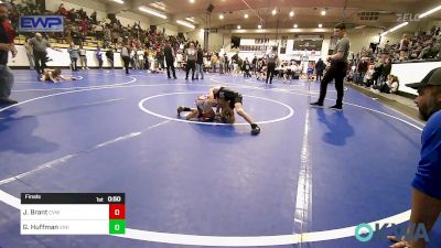 55 lbs Final - Jayden Brant, Caney Valley Wrestling vs Gauge Huffman, Vinita Kids Wrestling