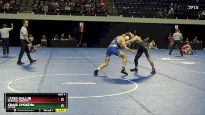 149 lbs Cons. Round 4 - Jared Gallub, Nebraska Wesleyan vs Chase Kmosena, Luther