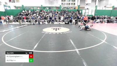 172 lbs Quarterfinal - Robby Cunningham, Miller Place vs Andrew Filip, Minisink Valley