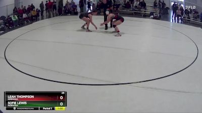 123 lbs Cons. Semi - Sofie Lewis, Nebraska vs Leah Thompson, Nebraska