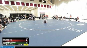 132 lbs Semis & 1st Wrestleback (8 Team) - Kylie Blunt, Charles City, IA vs Andrea Quinones, Apple Valley, MN