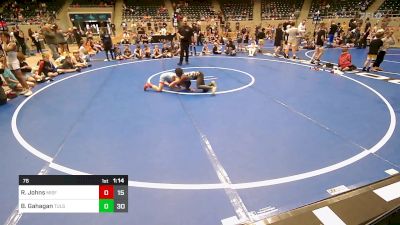 76 lbs Rr Rnd 3 - Raiden Johns, Misfits vs Bj Gahagan, Tulsa Mafia Boys