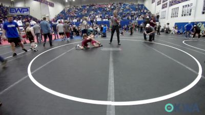 55 lbs Consi Of 8 #1 - Tatum Wilson, Choctaw Ironman Youth Wrestling vs Cole Bennett, Ada Youth Wrestling