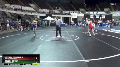 106 Varsity 9th Place Match - Jeffrey Domangue, Archbishop Rummel vs Collin Denny, Oak Mountain