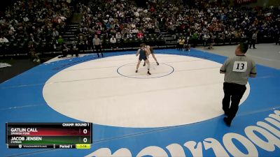 150 lbs Champ. Round 1 - Jacob Jensen, Cyprus vs Gatlin Call, Spanish Fork