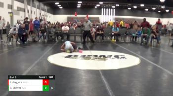 60 lbs Quarterfinals (8 Team) - D Angelo Chavez, Roundtree Wrestling Academy vs Jett Jaggers, Beast Mode
