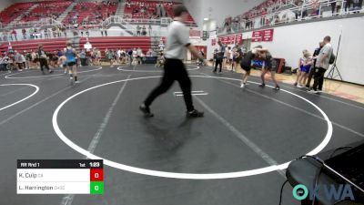 117 lbs Rr Rnd 1 - Kaatje Culp, Carl Albert vs Lylah Harrington, Choctaw Ironman Youth Wrestling