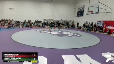 92 lbs Quarterfinal - Mason Maston, Touch Of Gold WC vs Grady Bohlander, High Plains Thunder