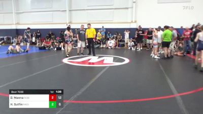 96 lbs Pools - Damian Manna, Rebellion vs Hunter Sutfin, Ares W.C. (MI)