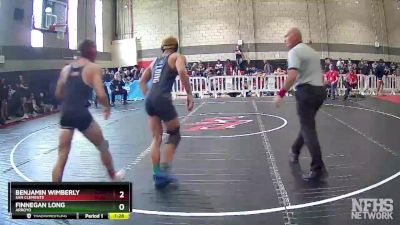 132 lbs Quarterfinal - Benjamin Wimberly, San Clemente vs Finnegan Long, Arroyo